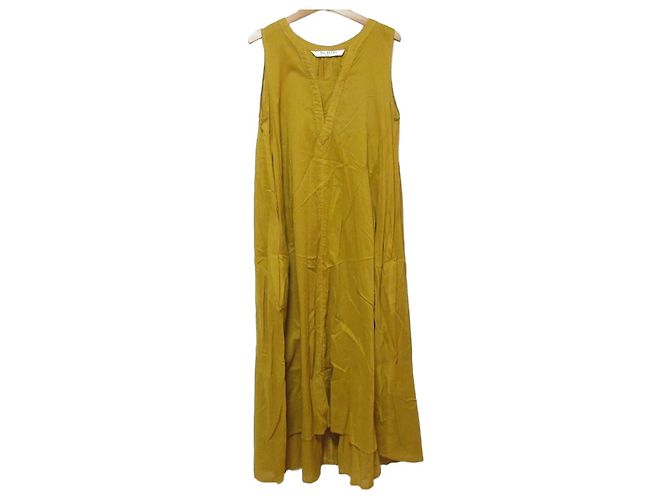 Autre Marque Vestido sin mangas Ray Beams Amarillo