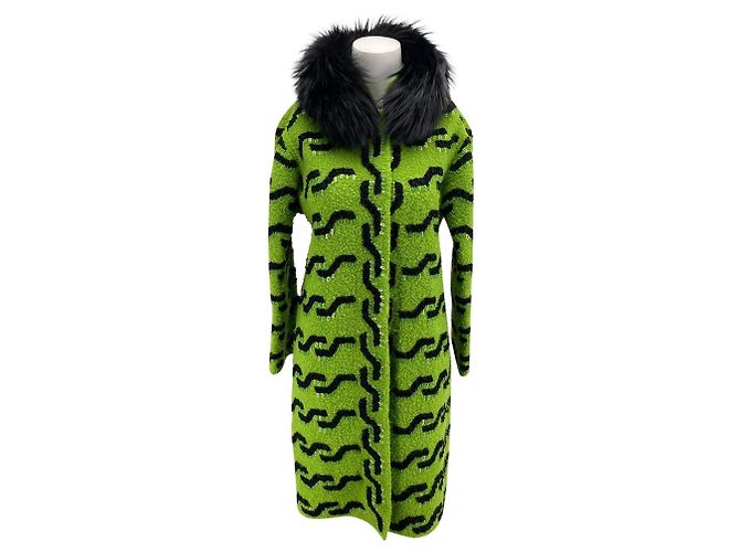 Abrigo de lana - Oscar De La Renta Verde