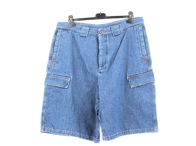 Pantaloncini in denim blu Off White