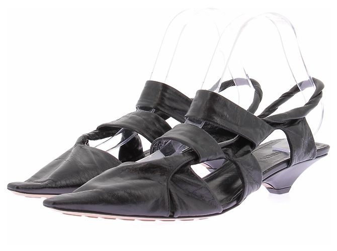 Mule Bottega Veneta in pelle nera Nero