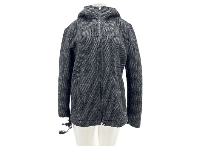 Autre Marque Chaqueta de lana polar Gris antracita