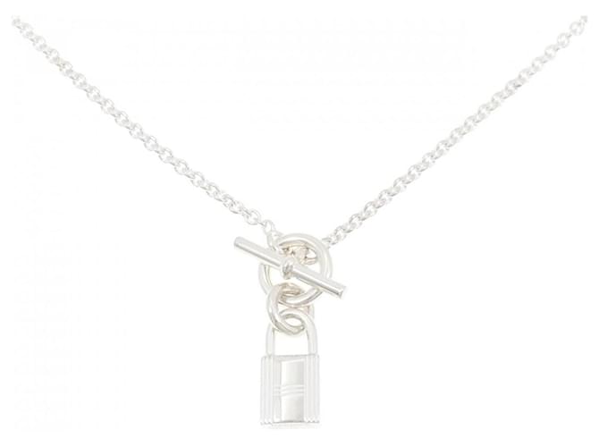 Collier Amulette Cadena Hermès Argenté 