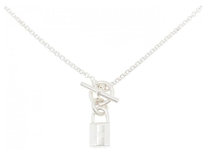Hermès Hermes Amulet Cadena Necklace Silvery 