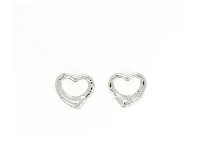 Elsa Peretti Tiffany & Co Boucles d'oreilles mini cœur ouvert Tiffany