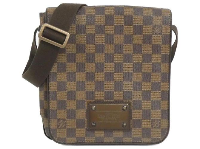 Sac à épaule Brooklyn PM Damier Louis Vuitton Marron Damier ebène
