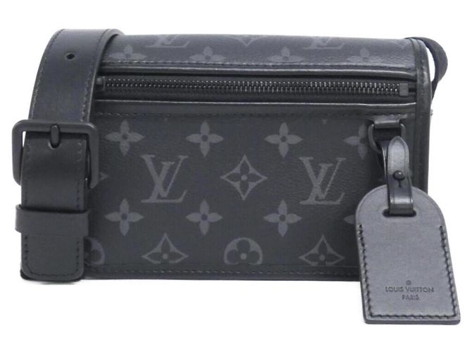 Louis Vuitton Monogram Eclipse Bosphor Shoulder Bag Black