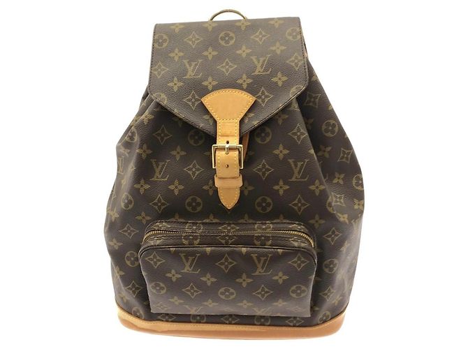 Louis Vuitton Monogram Montsouris GM Backpack Brown