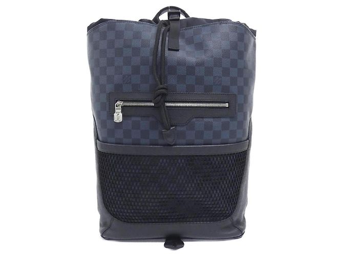 Sac à dos Matchpoint Damier Cobalt Louis Vuitton Noir Bleu