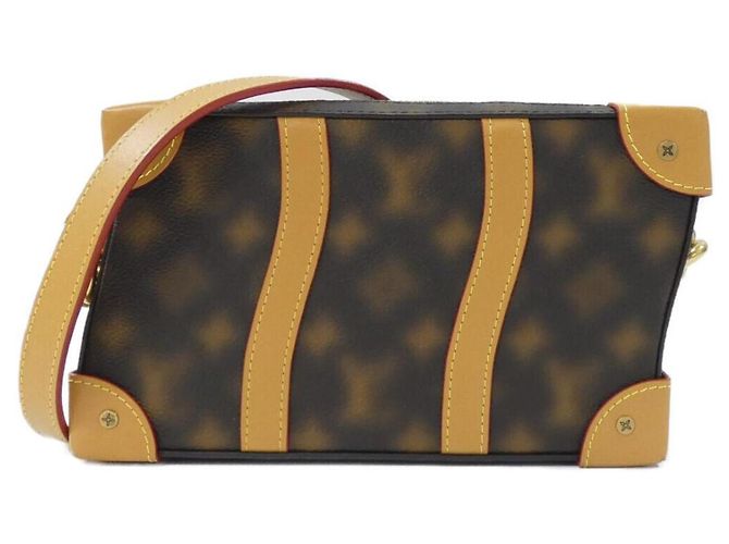 Sac à épaule Soft Trunk This Is Not Monogram de Louis Vuitton Marron