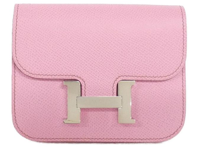 Hermès Hermes Constance Slim Wallet Pink