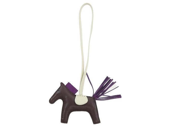 Charm de bolsa Hermès Rodeo PM Roxo