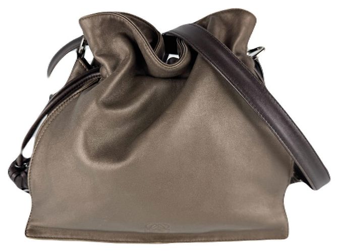Bolsa de Ombro de Couro Flamenco da Loewe