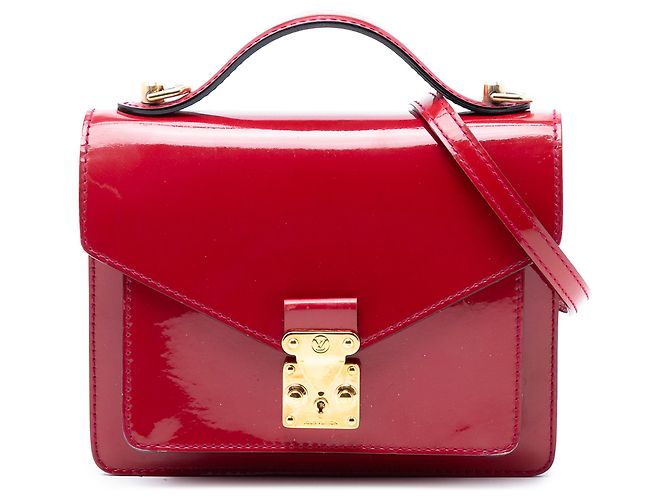Louis Vuitton Monceau BB aus rotem Vernis