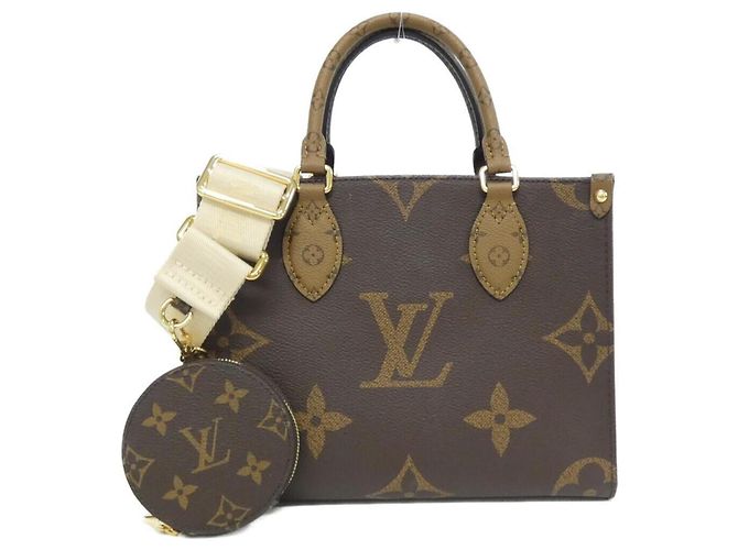 Sac à main OnTheGo PM Monogram Géant Louis Vuitton Marron
