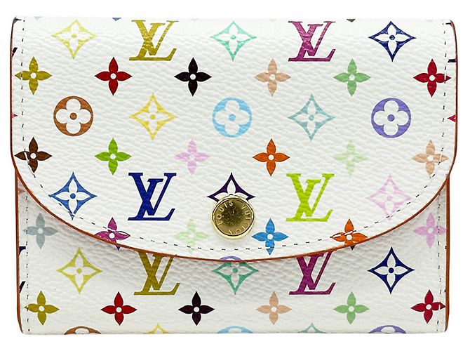Louis Vuitton Monogram Multicolore Coin Purse White Multiple colors