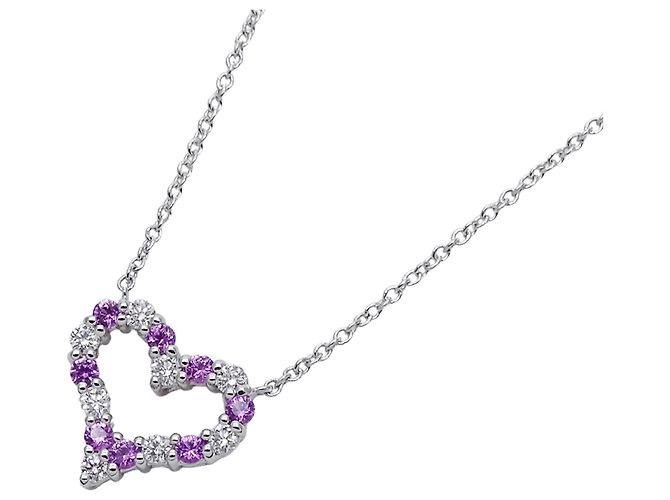 Tiffany & Co. Damen Sentimental Herz Halskette Silber