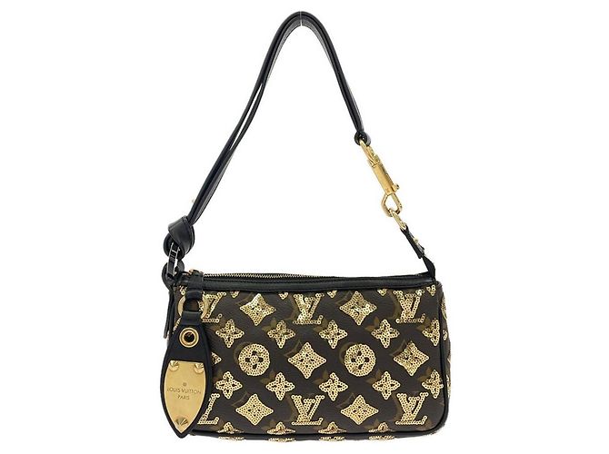 Pochette Accessoires Monogram Eclipse Louis Vuitton D'oro 