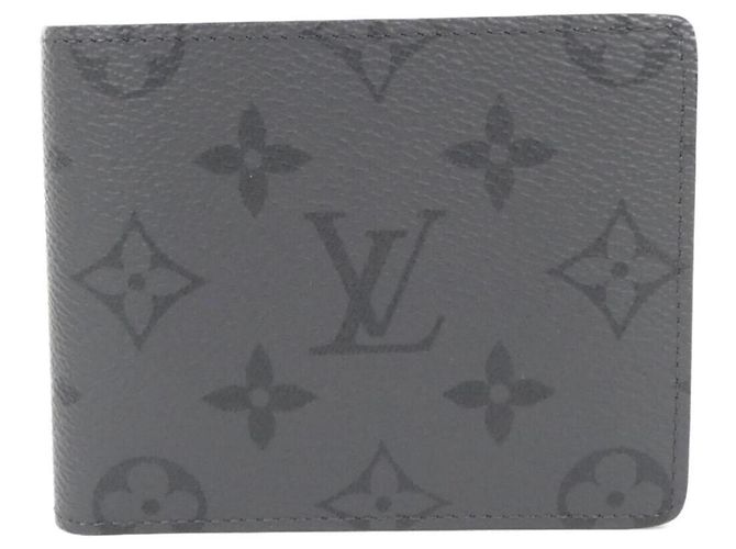 Louis Vuitton Monogram Eclipse Reverse Portefeuille Slender M80906 Grey