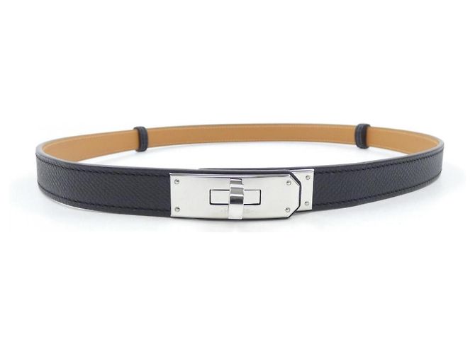 Hermès Hermes Kelly 18mm Schwarzer Standardgürtel