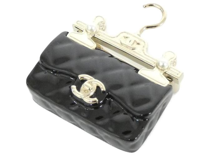 Spilla Chanel AB9849 Perle Nera e Bianca Nero Bianco