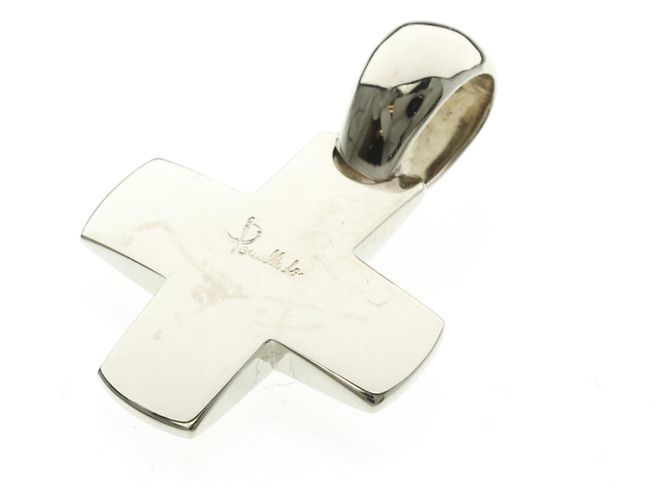 Collana pendente charm croce Pomellato Argento