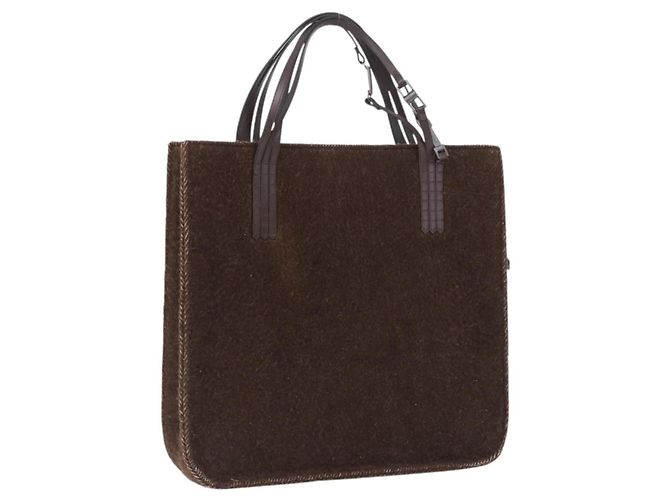Chanel Sac Tote Mouton Marron CC Auth bs32769