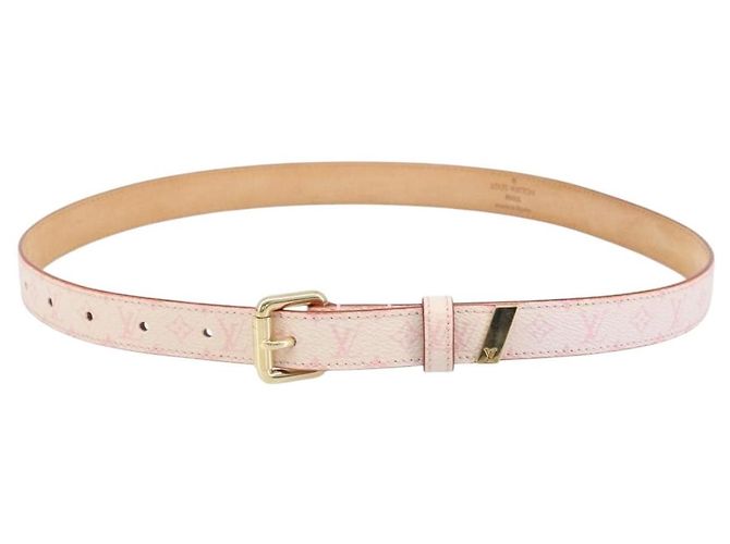 LOUIS VUITTON Monogram Kirschblüte Gürtel 33,1" M9273W Auth ka2773V Monogramm