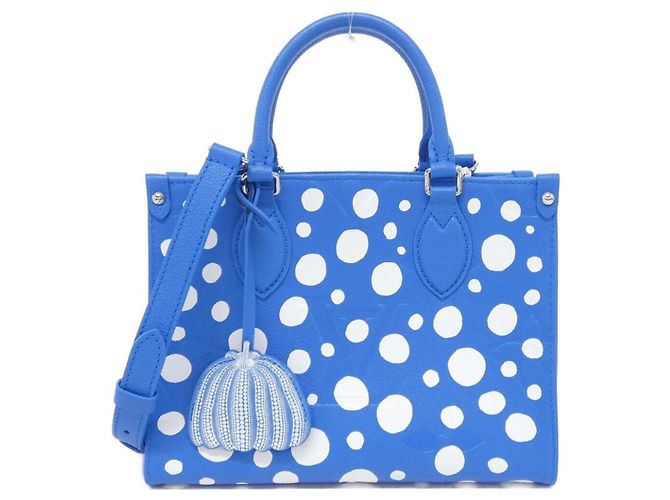Bolsa Tote OnTheGo PM em Monogram Empreinte da Louis Vuitton Azul