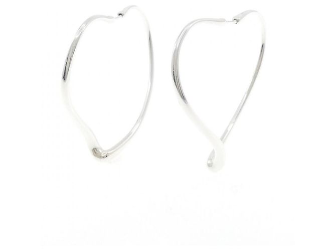 Tiffany & Co Orecchini a cerchio Open Heart di Tiffany Argento