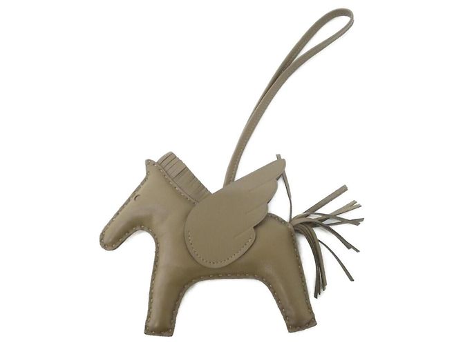 Hermès Hermes Rodeo Pegasus Accessory Bag Charm MM Taupe