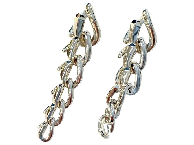 Brincos Forged Drop Link da Tiffany & Co. Prata