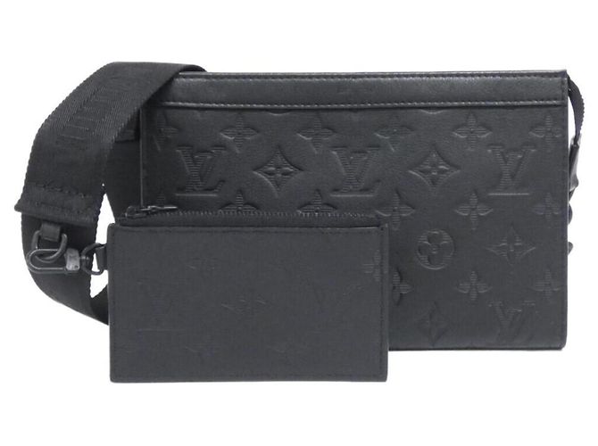 Louis Vuitton Monogram Shadow Gaston Wallet Black