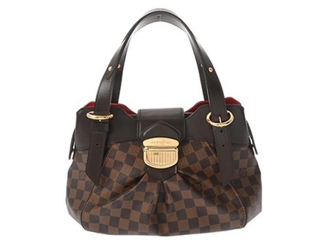 Bolsa Louis Vuitton Damier Sistina PM Marrom