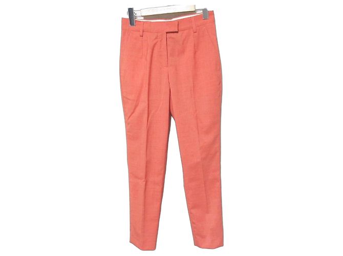Autre Marque PT TORINO Wool Blend Trousers Orange