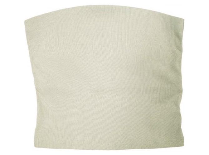 Autre Marque Akari Bandeau-Top aus Polyester von Pilgrim Surf+Supply Beige Sand