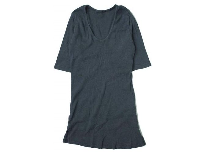 Autre Marque Camiseta de algodão com decote em V e canelada ADAM ET ROPE Azul Azul marinho