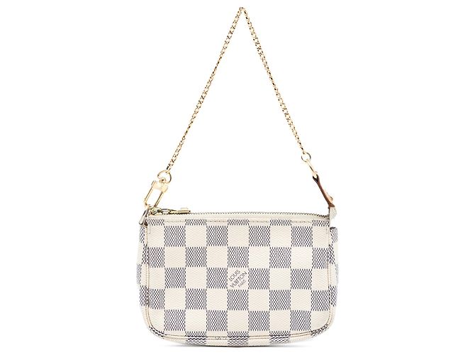 Mini Pochette Accessoires Damier Azur Branco Louis Vuitton