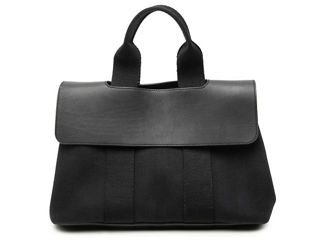 Hermès Valparaiso PM in Toile e Swift Nera Nero