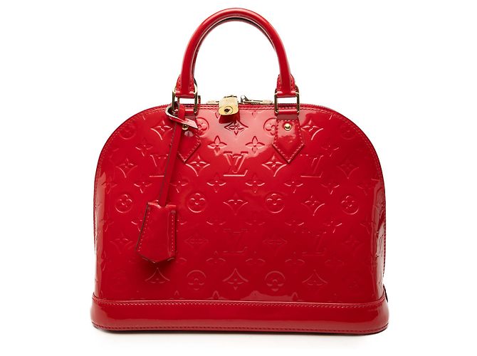 Louis Vuitton Alma PM in Vernis Monogram Rosso