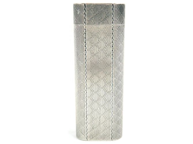 Cartier All-over grid pattern Lighter Silvery 