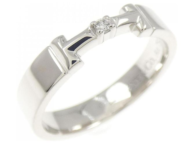 Tiffany & Co Tiffany T True Ring aus 18K Weißgold mit Diamant Golden