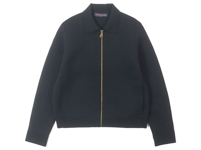Louis Vuitton 1AFYEJ Embossed Technical wool polypropylene Blouson Black