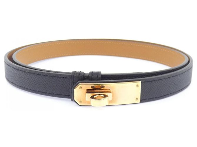 Hermès Cinto Hermes Kelly 18mm Preto