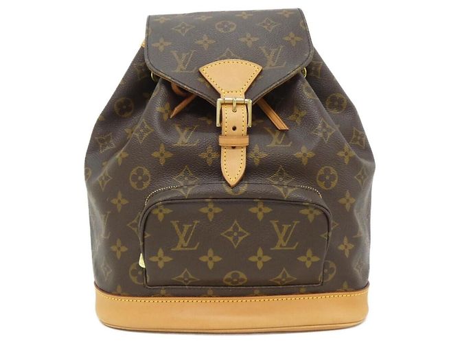 Louis Vuitton Monogram Montsouris MM Backpack Brown