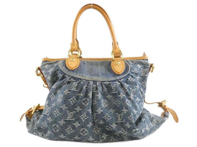 Borsa Louis Vuitton Monogram Denim Neo Cabby GM Blu