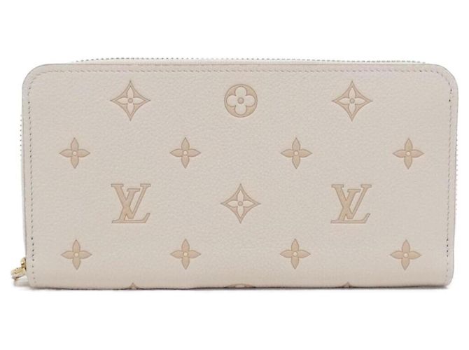 Louis Vuitton Bicolor Monogram Empreinte Zippy Wallet White