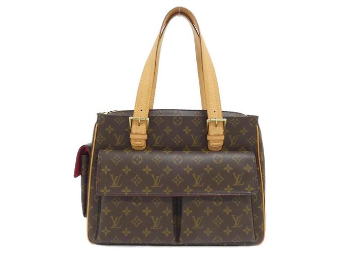 Borsa Louis Vuitton Monogram Multipli Cité Marrone