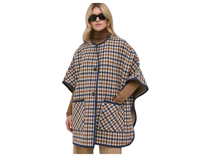 Weekend Max Mara Poncho Coat Two Face Wool Multiple colors