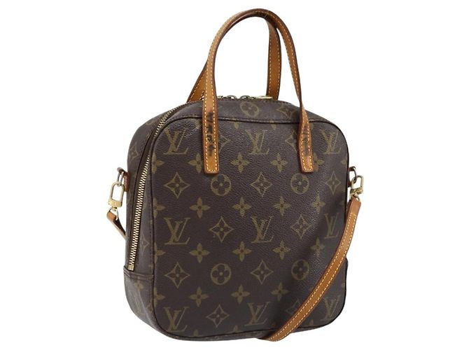 LOUIS VUITTON Bolsa de Mão Monogram Spontini M47500 Auth LV ka2734 Monograma