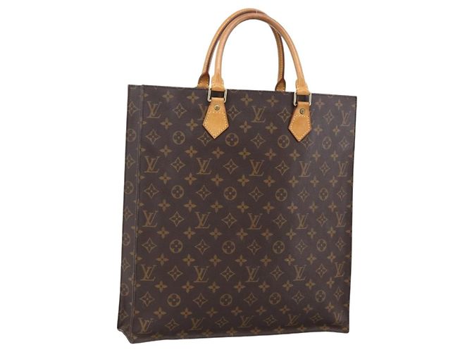 LOUIS VUITTON Bolsa Sac Plat Monogram M51140 LV Auth BA11075 Monograma